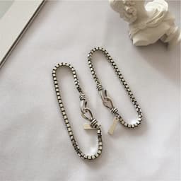 image-Silver Bracelet Female Couple Bracelet