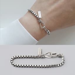 image-Silver Bracelet Female Couple Bracelet