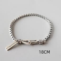 image-Silver Bracelet Female Couple Bracelet