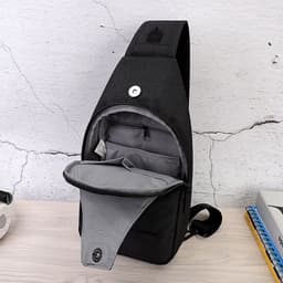 image-Compatible with Apple, Men's Chest Bag Outdoor Leisure Sports Ipad Backpack Male