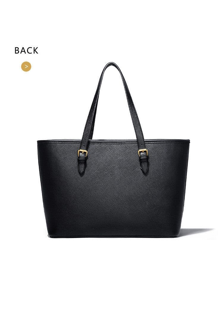 image-Women's Black Big Bag Portable European And American Ladies One Shoulder