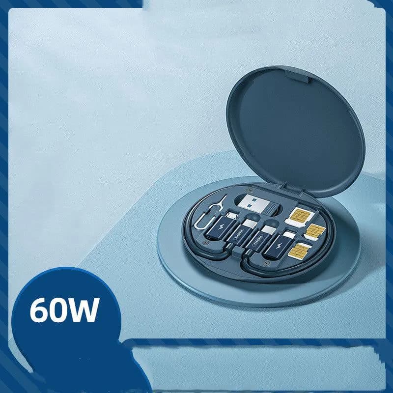 image-Ruiliang Wanbao Storage Box 60w Fast Charge Multi-Function Data Cable Mobile Phone Holder Storage Box