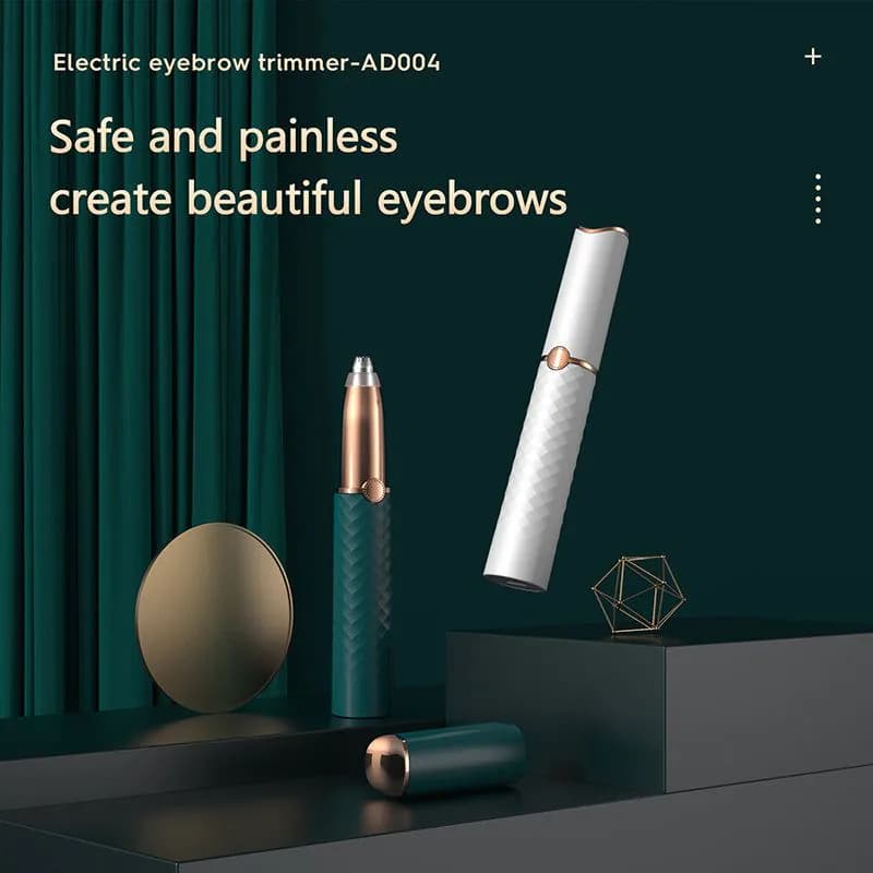 image-Electric Eyebrow Trimmer Makeup Painless Eye Brow Epilator Mini Shaver Razors Portable Facial Hair Remover Women Depilator