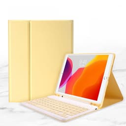 image-Compatible with Apple, Air10.9Ipad10.2 Pen Slot Bluetooth Keyboard Leather Case Pro9.7Air2Mini45 Detachable Keyboard Cover