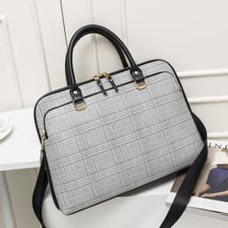 image-Computer Bag, Lady Briefcase, Business Career Portable Document Bag