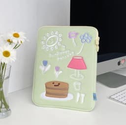 image-Compatible with Apple, Cute Holding File Bag 13, 15 Inch Laptop Bag, Tablet 11ipad Liner Bag