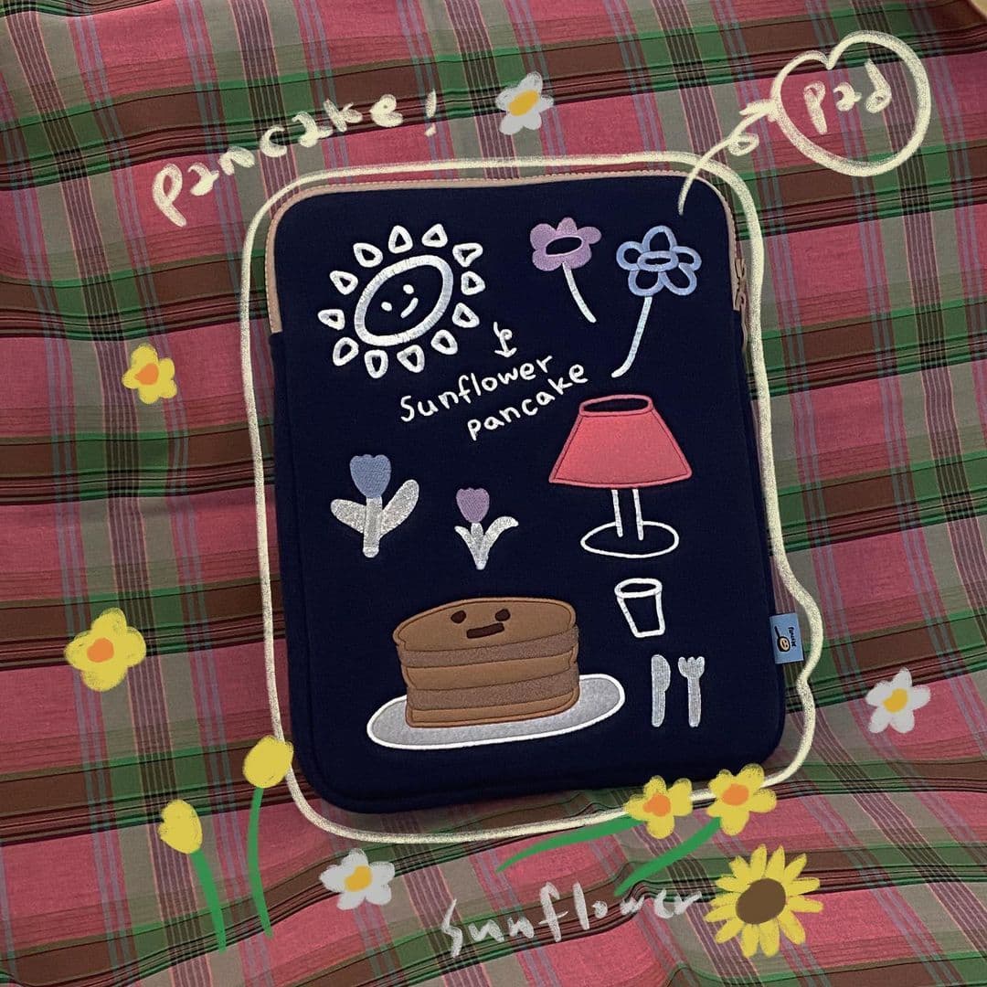 image-Compatible with Apple, Cute Holding File Bag 13, 15 Inch Laptop Bag, Tablet 11ipad Liner Bag