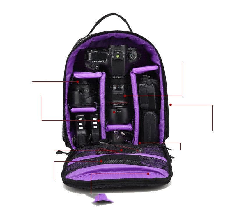 image-Puhongda Digital SLR Camera Bag Large Capacity Waterproof Portable Outdoor Men's Backpack