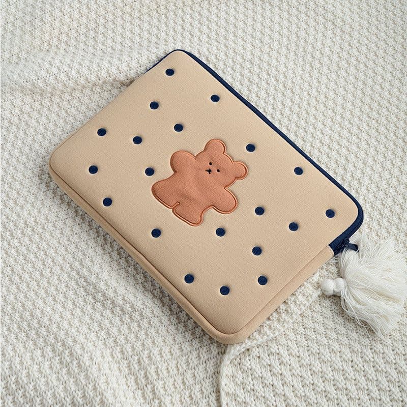 image-Bear Computer Bag Female Portable Cute Notebook Ins Liner Bag