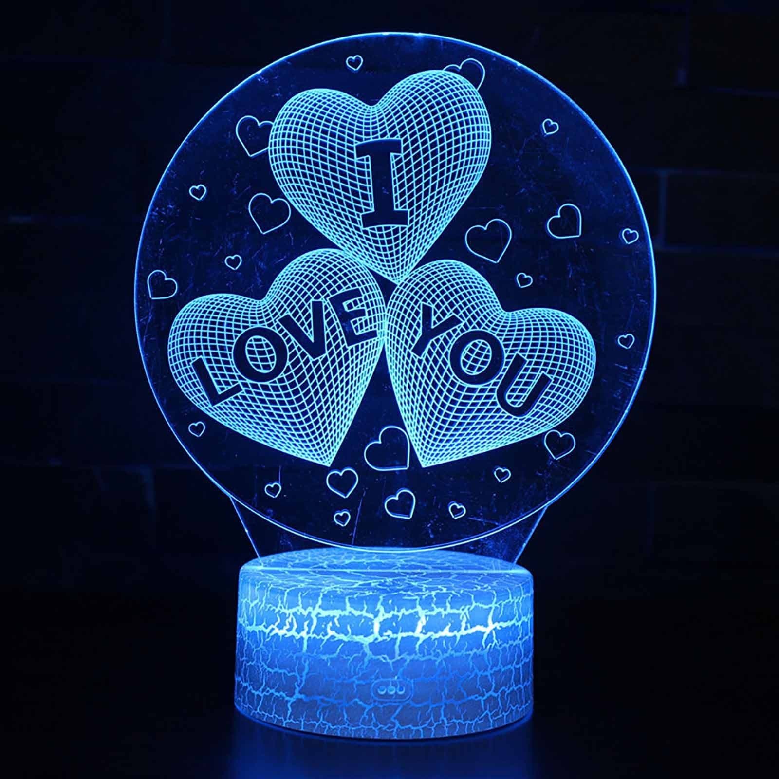 image-I LOVE YOU Sweet Lover Heart Balloon 3D LED USB Lamp Romantic Decorative Colorful Night Light Girlfriend Gift Mothers Day