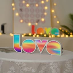 image-Decorative Lights Proposal Confession Holiday Arrangement English LOVE Letters LED Lights'
