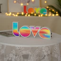 image-Decorative Lights Proposal Confession Holiday Arrangement English LOVE Letters LED Lights'