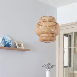 image-Nordic Bamboo Weaving B&B Inn Bamboo Art Chandelier