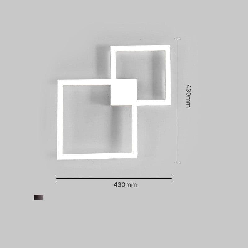 image-Modern Creative Geometric Square Aisle Wall Decoration Lamps