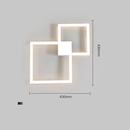 image-Modern Creative Geometric Square Aisle Wall Decoration Lamps