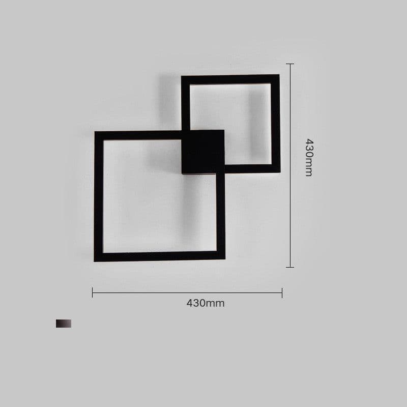 image-Modern Creative Geometric Square Aisle Wall Decoration Lamps