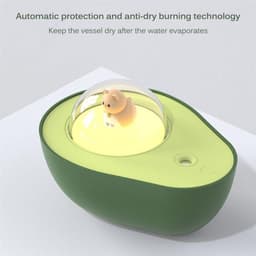 image-Avocado Mini Spray Humidifier USB Charging Night Light Portable Mist Sprayer For Home Car