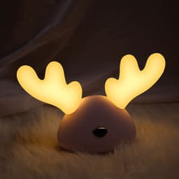 image-USB LED Night Light Deer Little antler Cartoon Deer Night LightsChanging Night Light Lamp