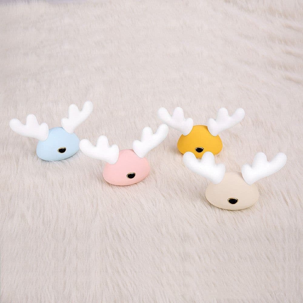 image-USB LED Night Light Deer Little antler Cartoon Deer Night LightsChanging Night Light Lamp