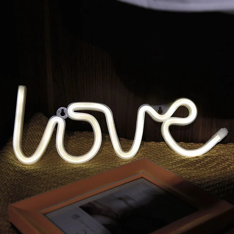 image-Led Neon Sign Light SMD2835 Indoor Night light Love Pink Blue Green Red Model Holiday Xmas Party Wedding Decorations Table Lamps
