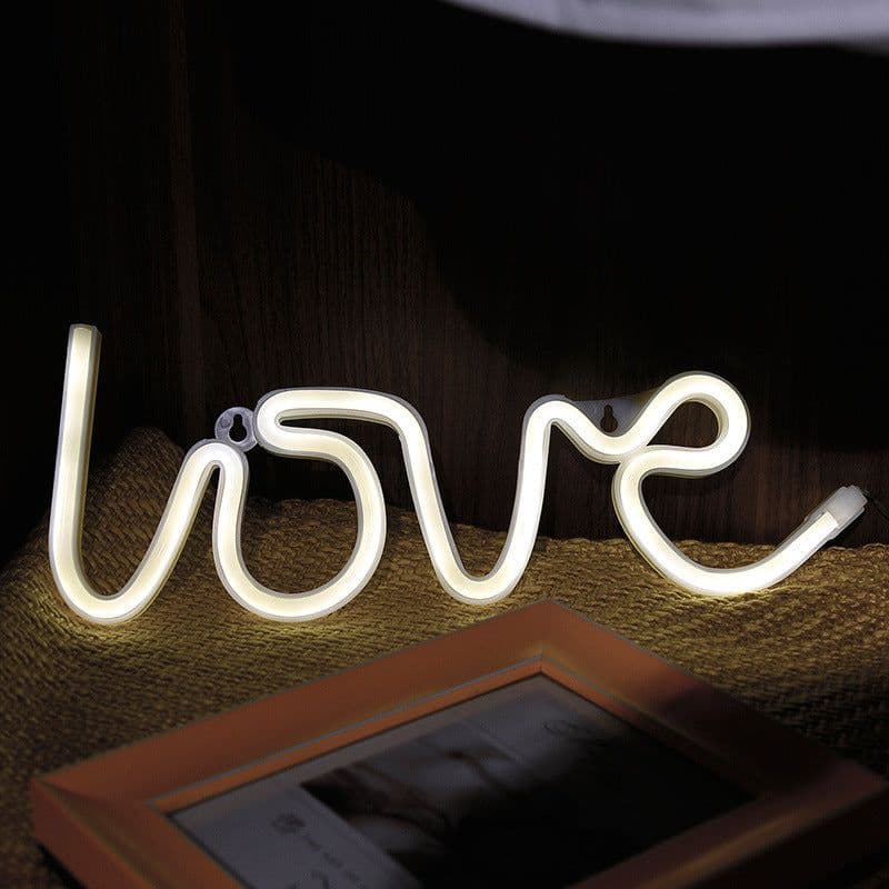 image-Led Neon Sign Light SMD2835 Indoor Night light Love Pink Blue Green Red Model Holiday Xmas Party Wedding Decorations Table Lamps