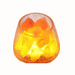 image-Crystal Salt Lamp Himalayan Rose Mine Salt Night Lamp Fashion Creative Decoration Small Table Lamp Bedroom Bedside Night