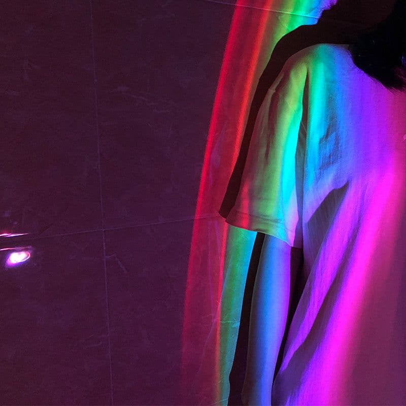 image-LED Colorful Rainbow Night Light Romantic Sky Rainbow Projection Lamp Bedroom Light Home Decoration