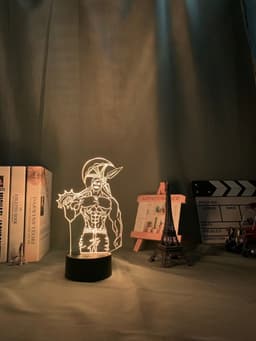 image-Acrylic Night Light Lamp Anime The Seven Deadly Sins Escanor Light Nightlight Kids Table Lamp Escanor Gift for Bed Room Decor