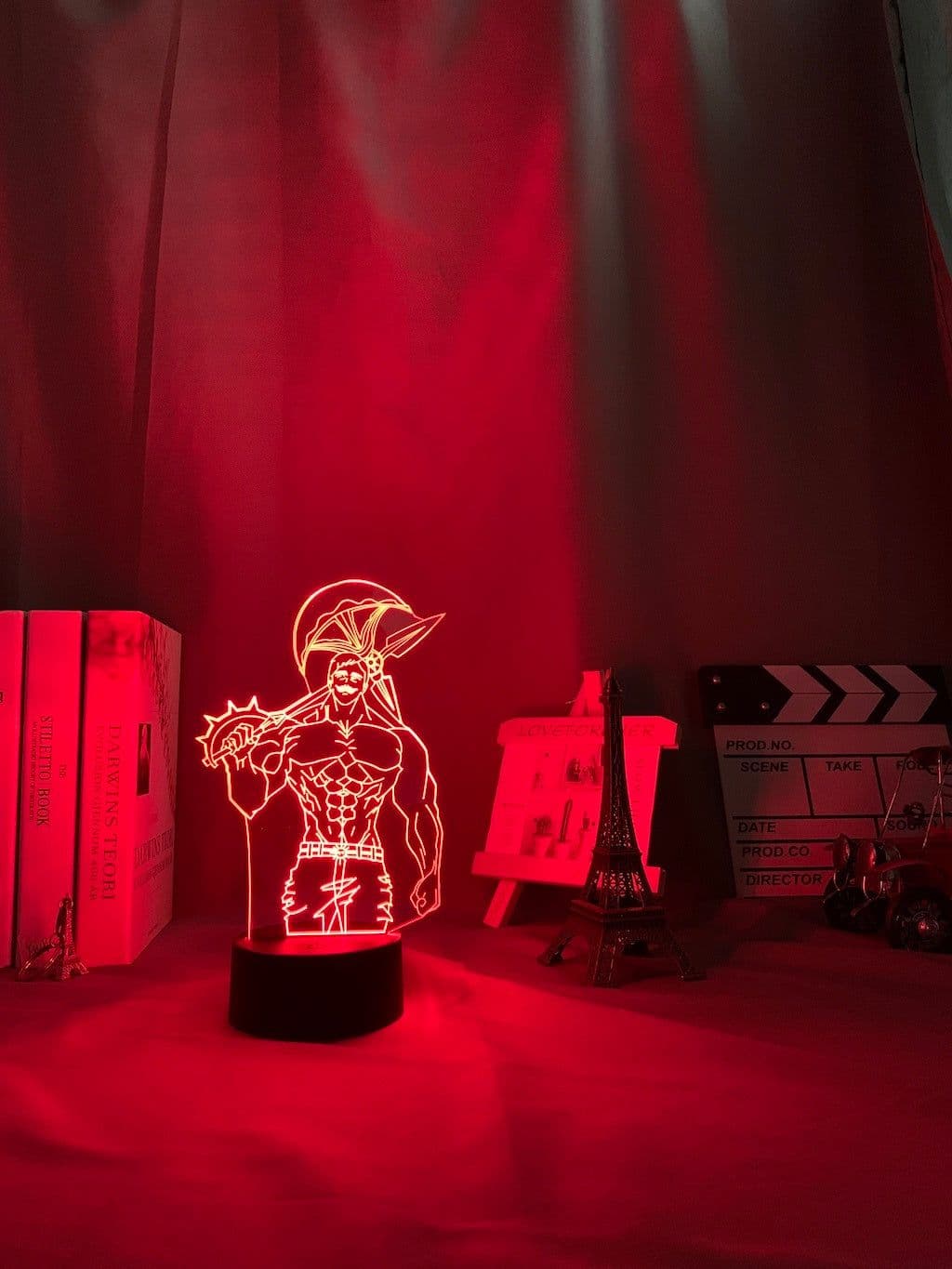image-Acrylic Night Light Lamp Anime The Seven Deadly Sins Escanor Light Nightlight Kids Table Lamp Escanor Gift for Bed Room Decor