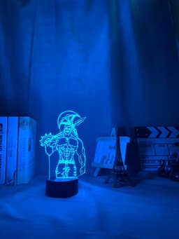 image-Acrylic Night Light Lamp Anime The Seven Deadly Sins Escanor Light Nightlight Kids Table Lamp Escanor Gift for Bed Room Decor