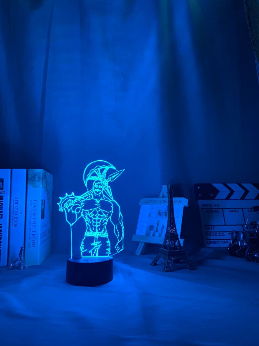 image-Acrylic Night Light Lamp Anime The Seven Deadly Sins Escanor Light Nightlight Kids Table Lamp Escanor Gift for Bed Room Decor