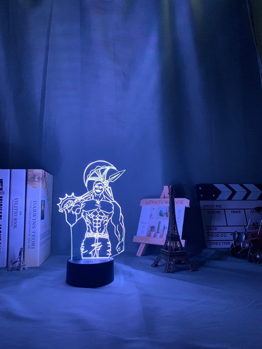 image-Acrylic Night Light Lamp Anime The Seven Deadly Sins Escanor Light Nightlight Kids Table Lamp Escanor Gift for Bed Room Decor