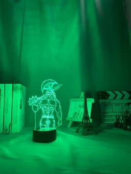 image-Acrylic Night Light Lamp Anime The Seven Deadly Sins Escanor Light Nightlight Kids Table Lamp Escanor Gift for Bed Room Decor