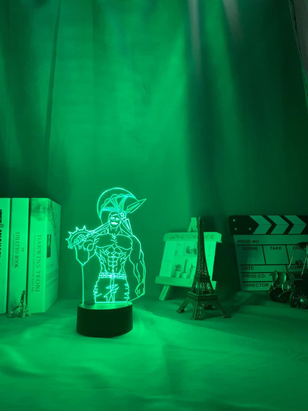 image-Acrylic Night Light Lamp Anime The Seven Deadly Sins Escanor Light Nightlight Kids Table Lamp Escanor Gift for Bed Room Decor