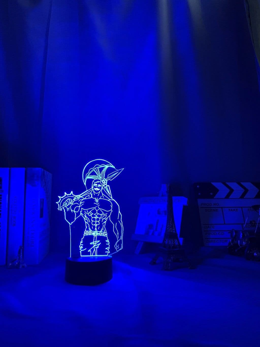 image-Acrylic Night Light Lamp Anime The Seven Deadly Sins Escanor Light Nightlight Kids Table Lamp Escanor Gift for Bed Room Decor
