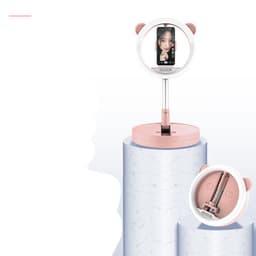 image-Mobile Phone Live Fill Light New Net Celebrity Live Light Integrated Folding Storage LED Ring Light Live Support