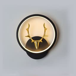 image-Art Deer Antler Wall Lamp Nordic Remote Control Dimmable Wall Lights