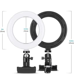 image-Straight Desktop Clip Live Broadcast Beauty 8 Inch 6 Inch Fill Light Computer Camera Ring Fill Light