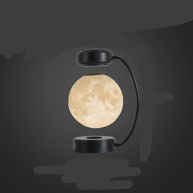 image-Creative Personality Magnetic Levitation Moon Lamp For home Bedside Table Lamp