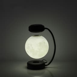 image-Creative Personality Magnetic Levitation Moon Lamp For home Bedside Table Lamp
