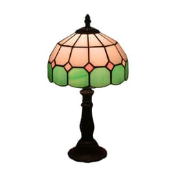 image-Lamp Bedroom Bedside Lamp Retro Bar Yellow Glass Lamp Resin Base Table Lamps Makeup Table Side Table Led Lights