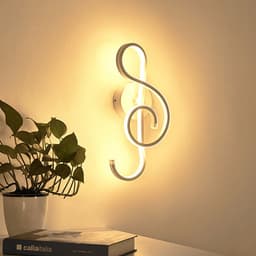 image-Simple And Creative Led Wall Lamp Musical Note Led Wall Lamp Background Wall Lamp Zhongshan Lamps Wholesale One On Behalf Of