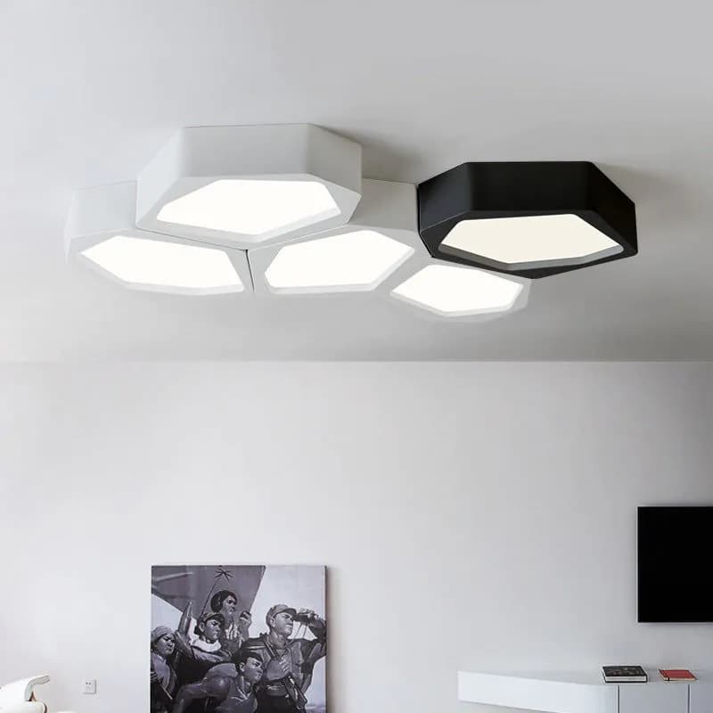 image-Arbitrary Combination Of Geometric Shaped Lights For Living Room And Bedroom