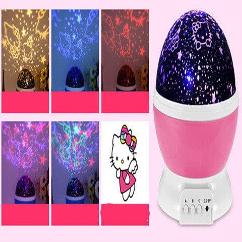 image-LED Projector Light USB Starry Sky Night Light Rotating Bedside Table Lamp For Kids Home Decoration Desk Light Atmosphere