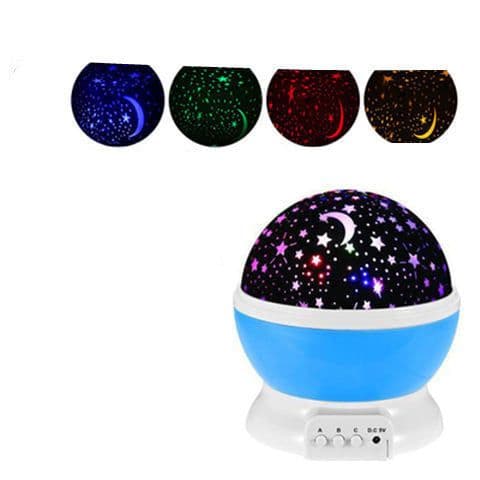 image-LED Projector Light USB Starry Sky Night Light Rotating Bedside Table Lamp For Kids Home Decoration Desk Light Atmosphere