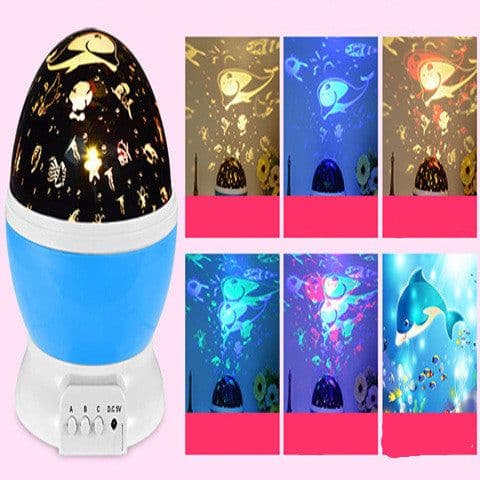 image-LED Projector Light USB Starry Sky Night Light Rotating Bedside Table Lamp For Kids Home Decoration Desk Light Atmosphere