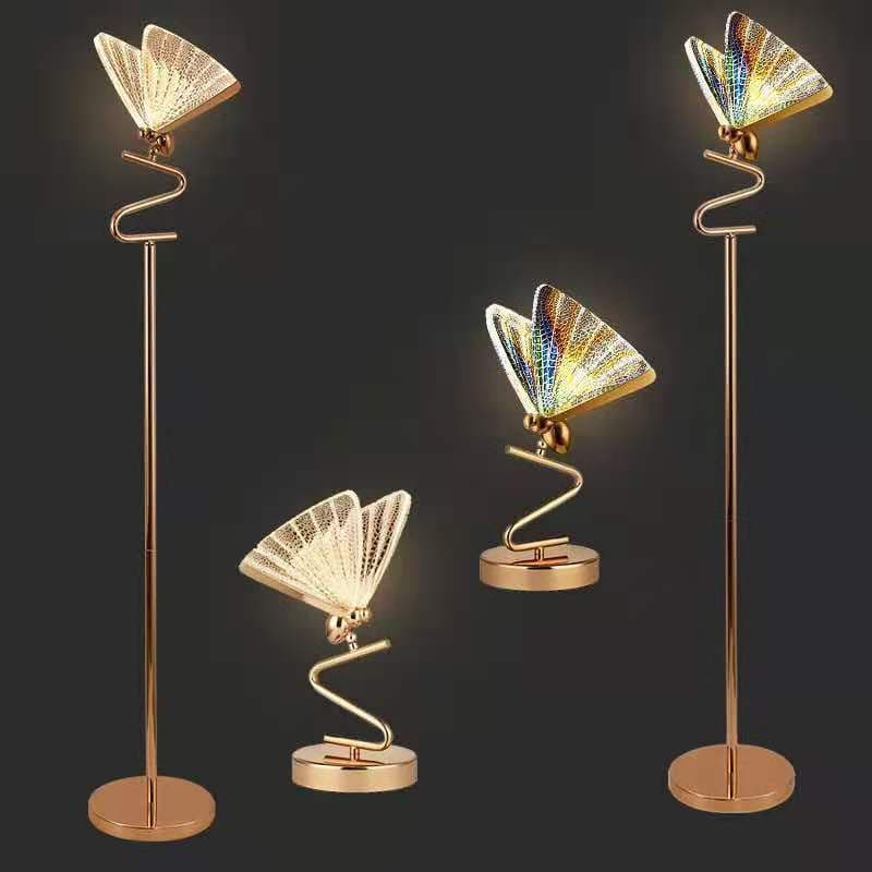 image-Hot Sale Butterfly Lamp Chandelier for Living Room Bedroom Bedside Staircase Hall Restaurant Art Indoor Lighting Decor