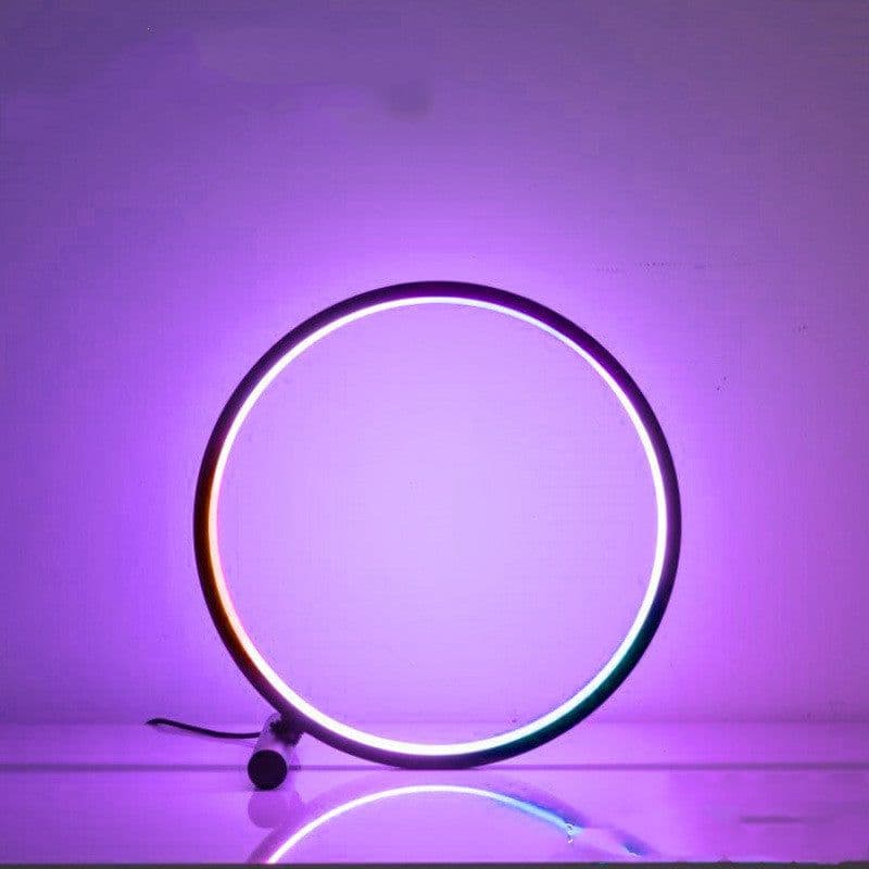 image-Nordic Simple Usb Table Lamp Rgb Atmosphere Lamp Led Decorative Lamp Creative Personality Eye Protection Bedroom Bedside Lamp Manufacturer