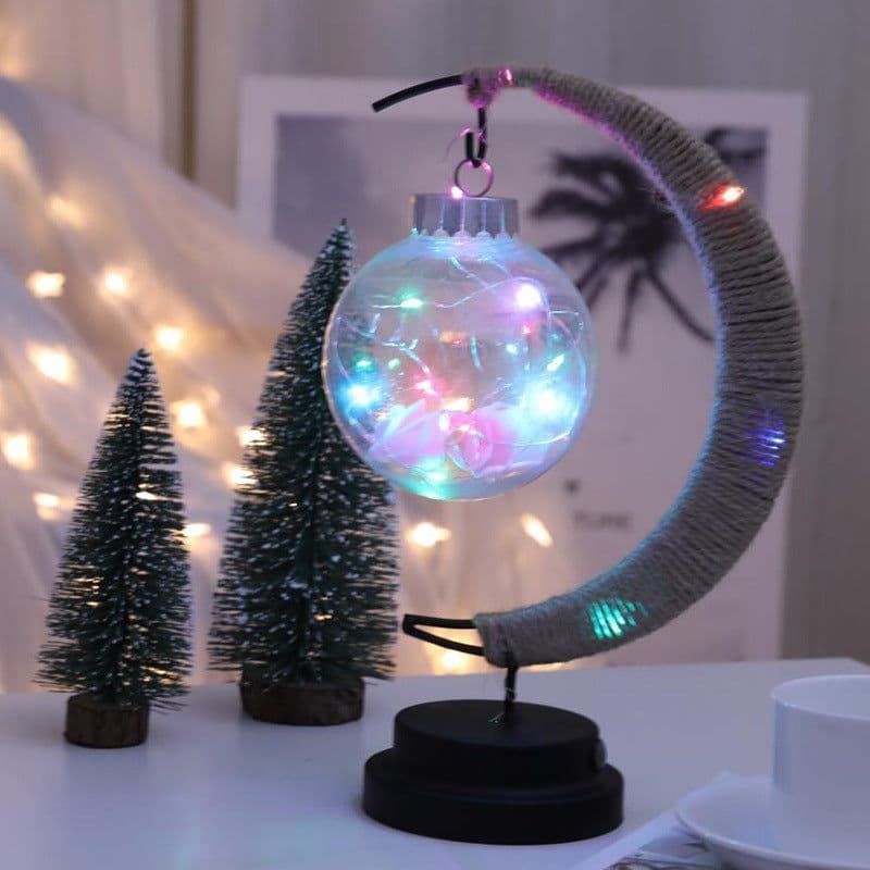 image-Moon Ball Shape Lamp Decoration Bedroom Decoration Night Lights