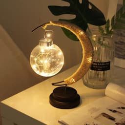 image-Moon Ball Shape Lamp Decoration Bedroom Decoration Night Lights